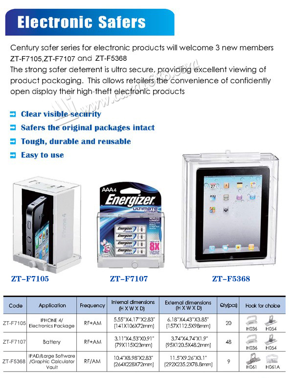 Product Type: ZT-F5368 (IPAD/Electronic calculator safer)