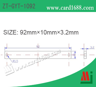 PCB超高频抗金属标签:ZT-GYT-1092