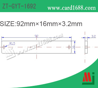 PCB超高频抗金属标签:ZT-MET-013