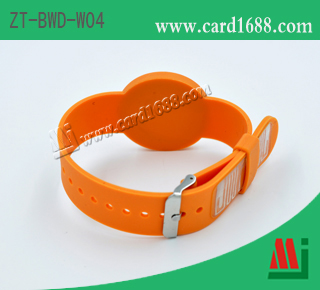Soft PVC Dual-band RFID wrist band:ZT-BWD-W04