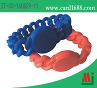 RFID麻花型硅胶腕带