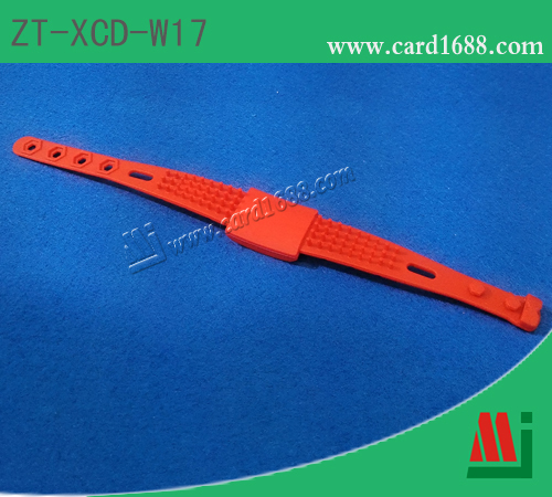 RFID双芯片硅胶腕带