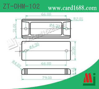 型号: ZT-DHM-102 (超高频抗金属标签)