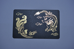 拉丝金+黑色磨砂